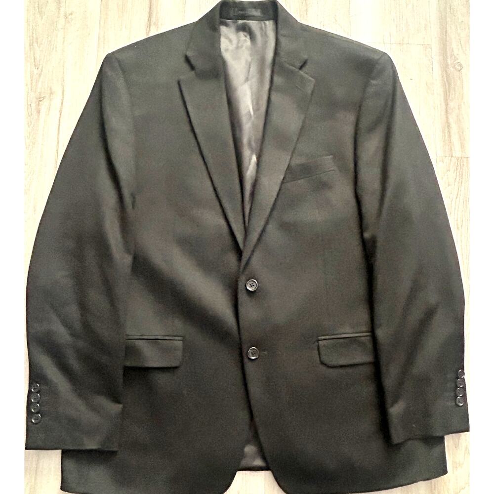 Neiman Marcus Tollegno 1900 Blazer 100% Cashmere Black Sport Coat Size 43R